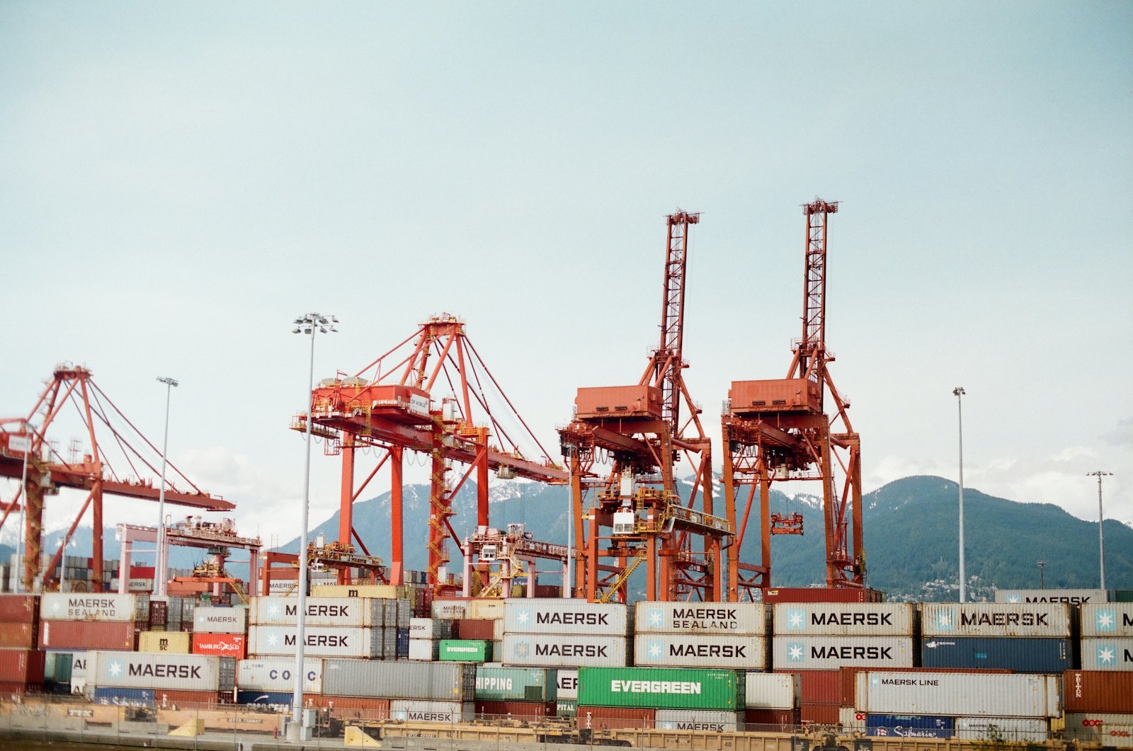 Port crane and cargo handling for product trade